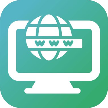Bilgisayar web simge vektör çizim