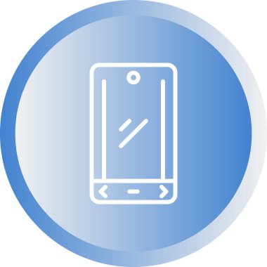 Cep telefonu. Web simgesi vektör illüstrasyonu.