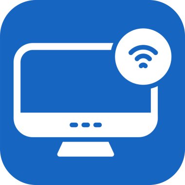 Bilgisayar. Web simgesi basit illüstrasyon