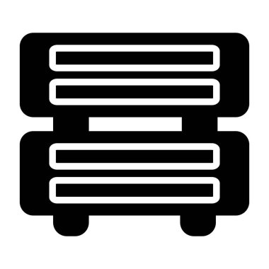 sunucu web simgesi vektör illüstrasyonu