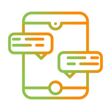 Konuş. Web simgesi vektör illüstrasyonu