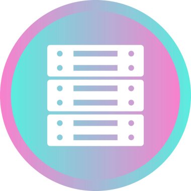 sunucu web simgesi vektör illüstrasyonu