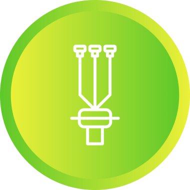 Benzersiz elektrik dolgu vektör simgesi