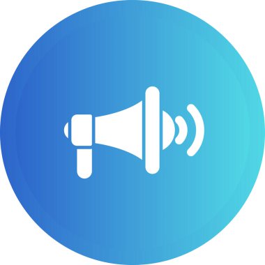 megafon simgesinin vektör illüstrasyonu