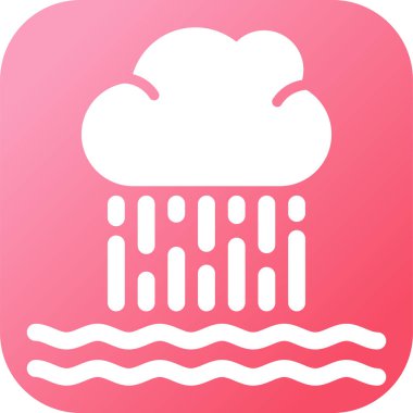 Modern su simgesinin vektör illüstrasyonu