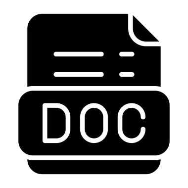 doc dosya biçimi vektör illüstrasyonu