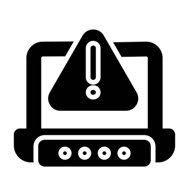 bilgisayar monitörü ikon vektör illüstrasyonu