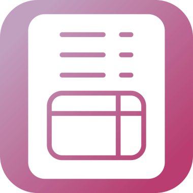 Dosya Faturası Web simgesi vektör illüstrasyonu