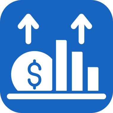 iş grafiği simgesi, basit tasarım