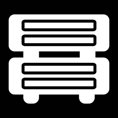 sunucu web simgesi vektör illüstrasyonu