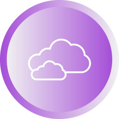 Bulut simgesinin vektör illüstrasyonu