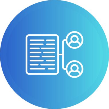 Belge simgesinin vektör illüstrasyonu