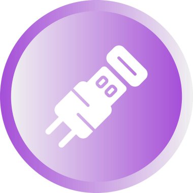 Usb Kablo ağ simgesi vektör illüstrasyonu