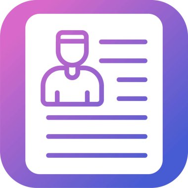 Belge simgesinin vektör illüstrasyonu