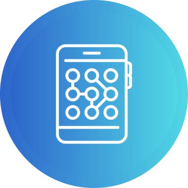 akıllı telefon web simgesi vektör çizimi