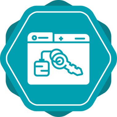 güvenli simge vektör illüstrasyonu