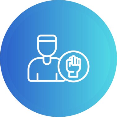 İşaretli bir adamın vektör çizimi