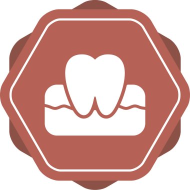 Diş. Web simgesi basit illüstrasyon