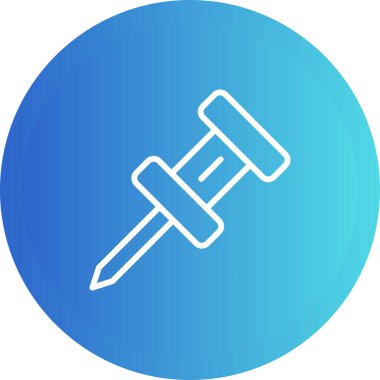 Pushpin web simgesi vektör illüstrasyonu
