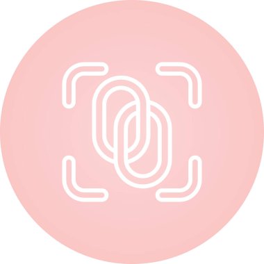 Benzersiz ağ ikonu vektör illüstrasyonu