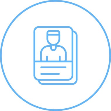 Pasaport. Web simgesi basit tasarım