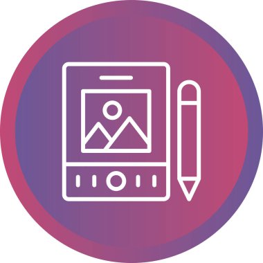 Modern eğitim ikonunun vektör illüstrasyonu