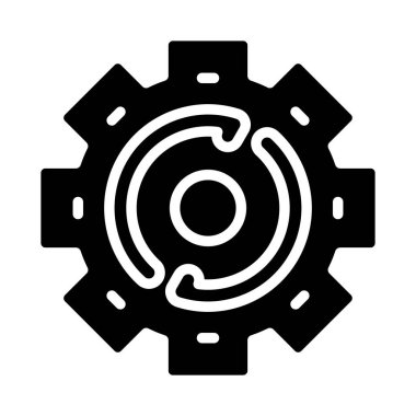 dişli simgesi vektör illüstrasyonu