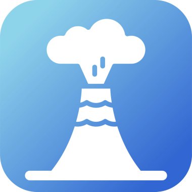 Nükleer patlama vektör simgesi