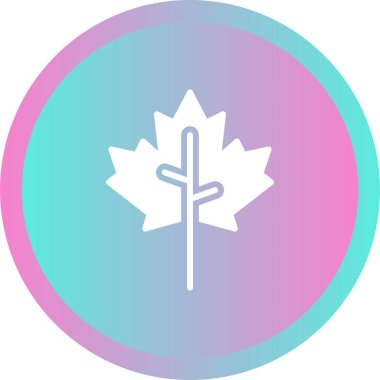 Yaprak simgesinin vektör illüstrasyonu