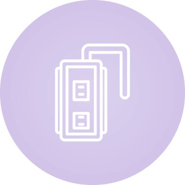 soket ağ simgesi vektör illüstrasyonu