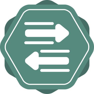 Yön ok ikonu vektör illüstrasyonu