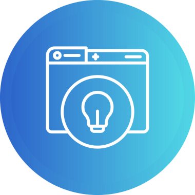 Beyaz zemin üzerinde güç çizgisi simgesi olan mavi elektrikli dairesel düğme. Elektrik güç işareti. Beyaz çizgili beyaz daire düğmesi. vektör illüstrasyonu