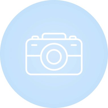 Kamera. Web simgesi basit illüstrasyon