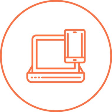 Bilgisayar. Web simgesi basit illüstrasyon 