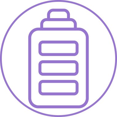 battery icon, vector illustration simple design