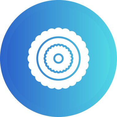 dişli simgesi vektör illüstrasyonu