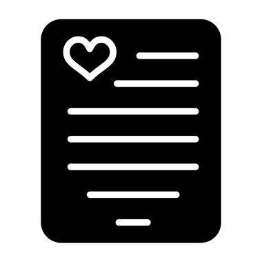 Aşk. Web simgesi basit tasarım