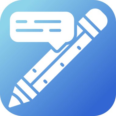 Bir fırça simgesinin vektör illüstrasyonu