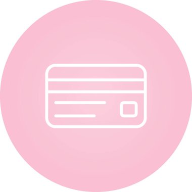 Kredi kartı simgesi, vektör illüstrasyonu