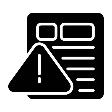 belge web simgesi vektör illüstrasyonu