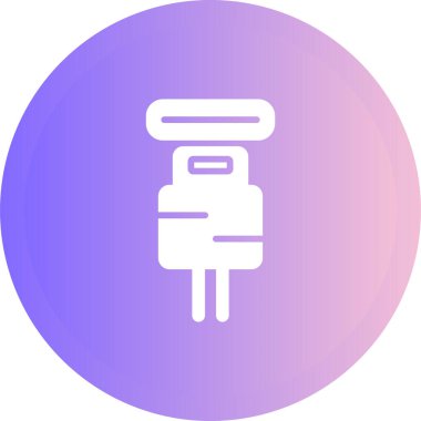 Eşsiz elektrik kablo vektör çizgisi simgesi