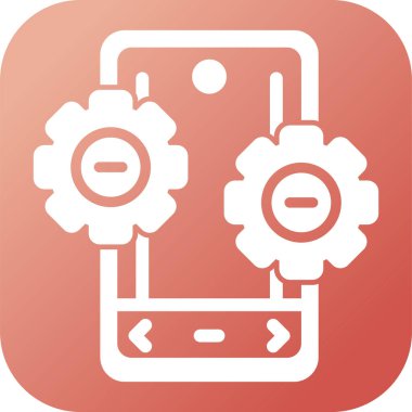 akıllı telefon web simgesi vektör çizimi