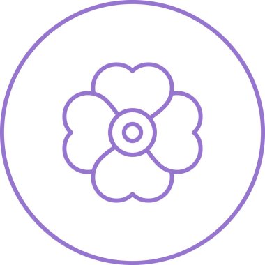 Çiçek. Web simgesi basit tasarım