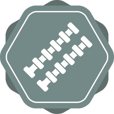 Tek bir simgenin vektör illüstrasyonu