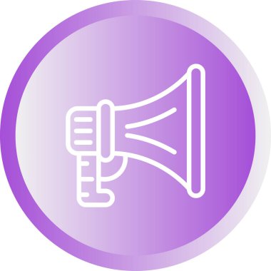 Konuşmacı. Web simgesi basit tasarım