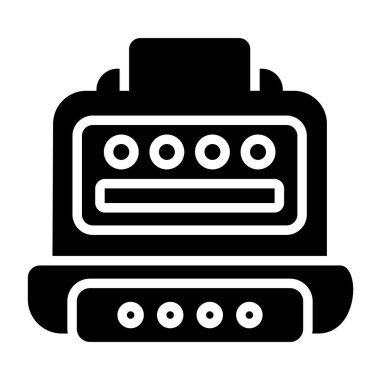 Yazıcı simgesi basit örnek