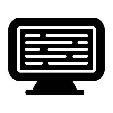 Bilgisayar web simge vektör çizim