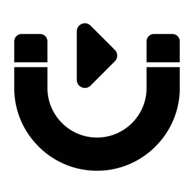 mıknatıs simgesi vektör çizimi