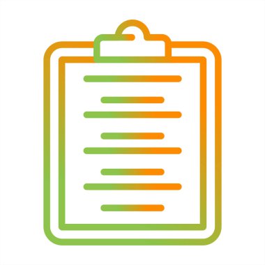 Bir belge simgesinin vektör illüstrasyonu