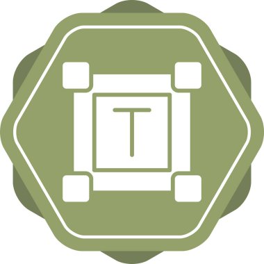 Modern bir yapı simgesinin vektör illüstrasyonu